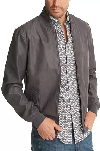 men's genuine lambskin leather biker jacket classic zip up style fine
