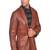 Men's leather blazer coat soft genuine lambskin real leather jacket coat brown cl-m270