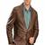 Men's leather blazer coat soft genuine lambskin real leather jacket coat brown cl-m272
