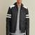 Men's genuine lambskin leather jacket leather moto men's slim fit leather jacket-cl-m275