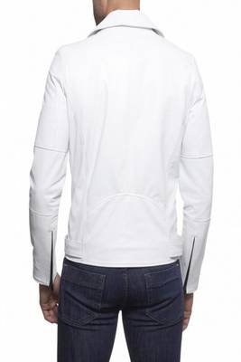 men's genuine lambskin leather biker jacket classic zip up style premium premium 2