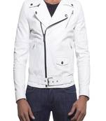 men's genuine lambskin leather biker jacket classic zip up style premium premium