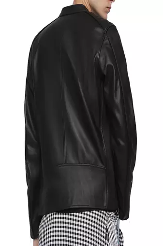 men's genuine lambskin leather biker jacket classic zip up style premium exclusive