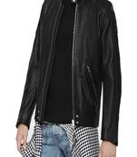 men's genuine lambskin leather biker jacket classic zip up style premium exclusive