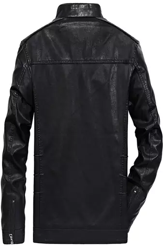 men's genuine lambskin leather biker jacket classic zip up style premium modern