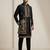 Black doniyar shartin premium designer festive wear kurta pyjama with long jacket set