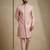 Light pink donier jacquard premium designer festive wear indo western set