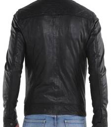 Men's genuine lambskin leather jacket biker style men's leather jacket-cl-m286