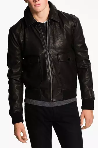 men's genuine lambskin leather biker jacket classic moto zip style authentic original