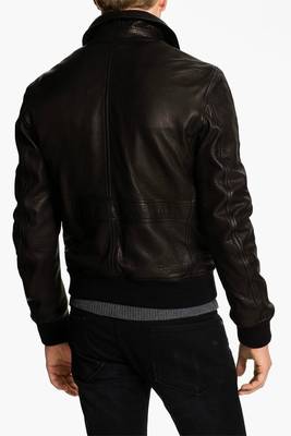 men's genuine lambskin leather biker jacket classic moto zip style authentic original 2