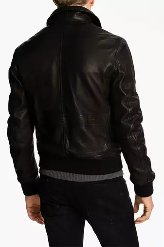 men's genuine lambskin leather biker jacket classic moto zip style authentic original