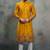 Mustard silk premium designer festive wear indo western set