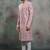 Pink silk premium designer festive wear indo western set