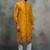 Mustard silk premium designer festive wear indo western set