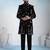 Black velvet premium designer festive wear indo western set