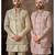 Cream premium silk premium designer festive wear indo western set