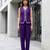 Indigo Contrast Lace Work Sleeveless Top with Pant Casual Office Wear Stylish Co ord Set