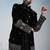 Black velvet premium designer festive wear indo western set