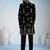 Black velvet premium designer festive wear indo western set