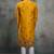 Mustard silk premium designer festive wear indo western set