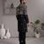 Black velvet premium designer festive wear indo western set