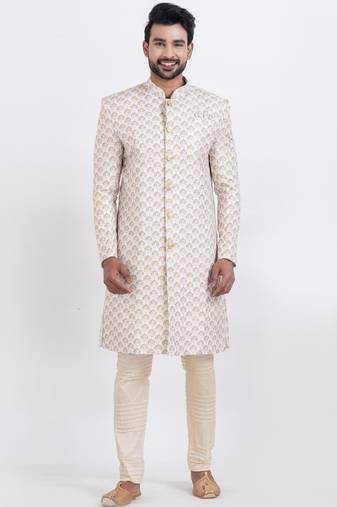 white cotton croset work &  print premium designer festive wear indo western set