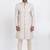 white cotton croset work &  print premium designer festive wear indo western set