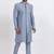 Grey banarasi dhupion silk premium designer festive wear indo western set