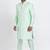 Light green banarasi dhupion silk premium designer festive wear indo western set