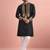 Black color rolex silk fabric designer kurta payjama for men