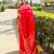 Pink silk blend woven zari work saree with blouse