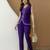 Indigo Contrast Lace Work Sleeveless Top with Pant Casual Office Wear Stylish Co ord Set