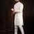 White color stylish cotton fabric ethnic traditional rich kurta payjama for men