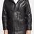 Men's genuine sheep leather jacket motorcycle black cafe racer style jacket-cl-m22
