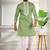 Pista color stylish cotton fabric ethnic traditional rich kurta payjama for men