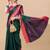Green pure cotton woven zari work saree with blouse