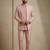 Light pink premium designer festive wear indo western set
