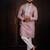 Pink color stylish cotton fabric ethnic traditional rich kurta payjama for men