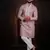 Pink color stylish cotton fabric ethnic traditional rich kurta payjama for men