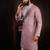 Pink color stylish cotton fabric ethnic traditional rich kurta payjama for men