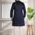Blue color stylish cotton fabric ethnic traditional rich kurta payjama for men