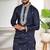 Blue color stylish cotton fabric ethnic traditional rich kurta payjama for men