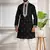 Black color stylish cotton fabric ethnic traditional rich kurta payjama for men