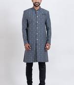Multi cotton silk jacquard premium designer festive wear indo western set