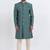 Green cotton silk jacquard premium designer festive wear indo western set