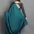 Light blue satin plain zari work saree with blouse