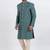 Green cotton silk jacquard premium designer festive wear indo western set