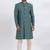 Green cotton silk jacquard premium designer festive wear indo western set