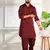 Maroon color cotton satin fabric beautiful solid festive special kurta payjama