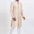 Gold jacquard silk premium designer festive wear indo western set